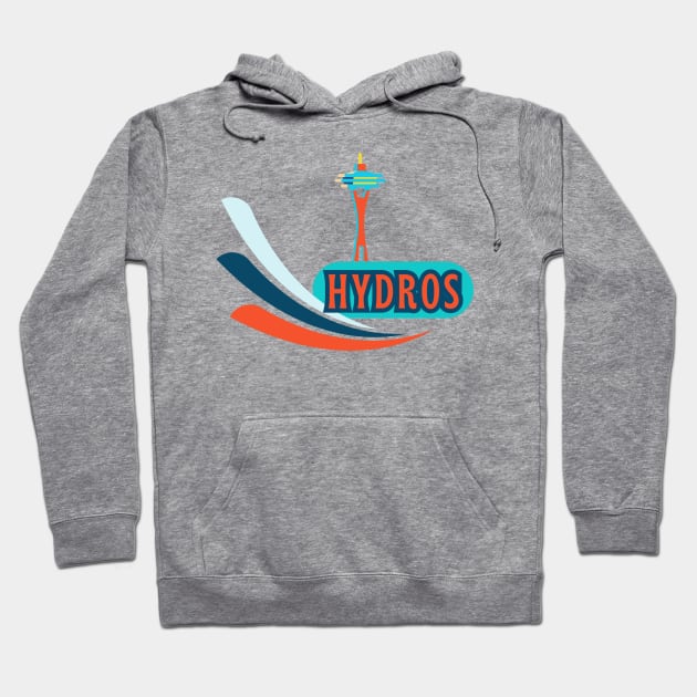 Hydroplanes and Space Needle. Seattle Summer Style Hoodie by SwagOMart